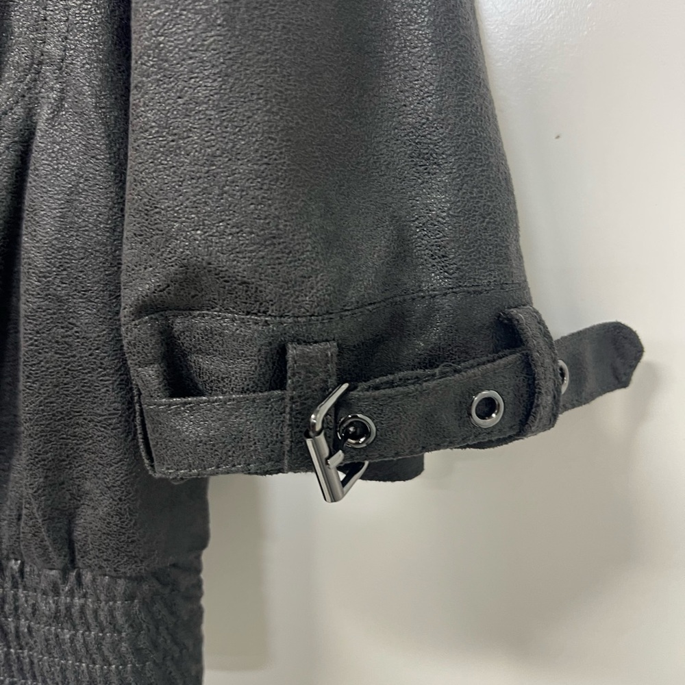 Zara Basic Short Sleeve Jacket, Size Small, Dark … - image 5